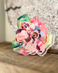 Pink Zinnia Bold Bloom Acrylic