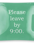 Holiday Quotes Glass Square Trinket Trays: Party Boob