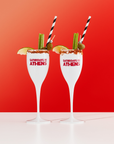 Saturdays In Athens Champagne Flute