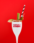 Saturdays In Athens Champagne Flute