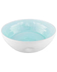 Pinch Aqua Stoneware Large Salad Serving Bowl
