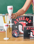 Saturdays In Athens Champagne Flute