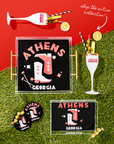 Saturdays In Athens Champagne Flute