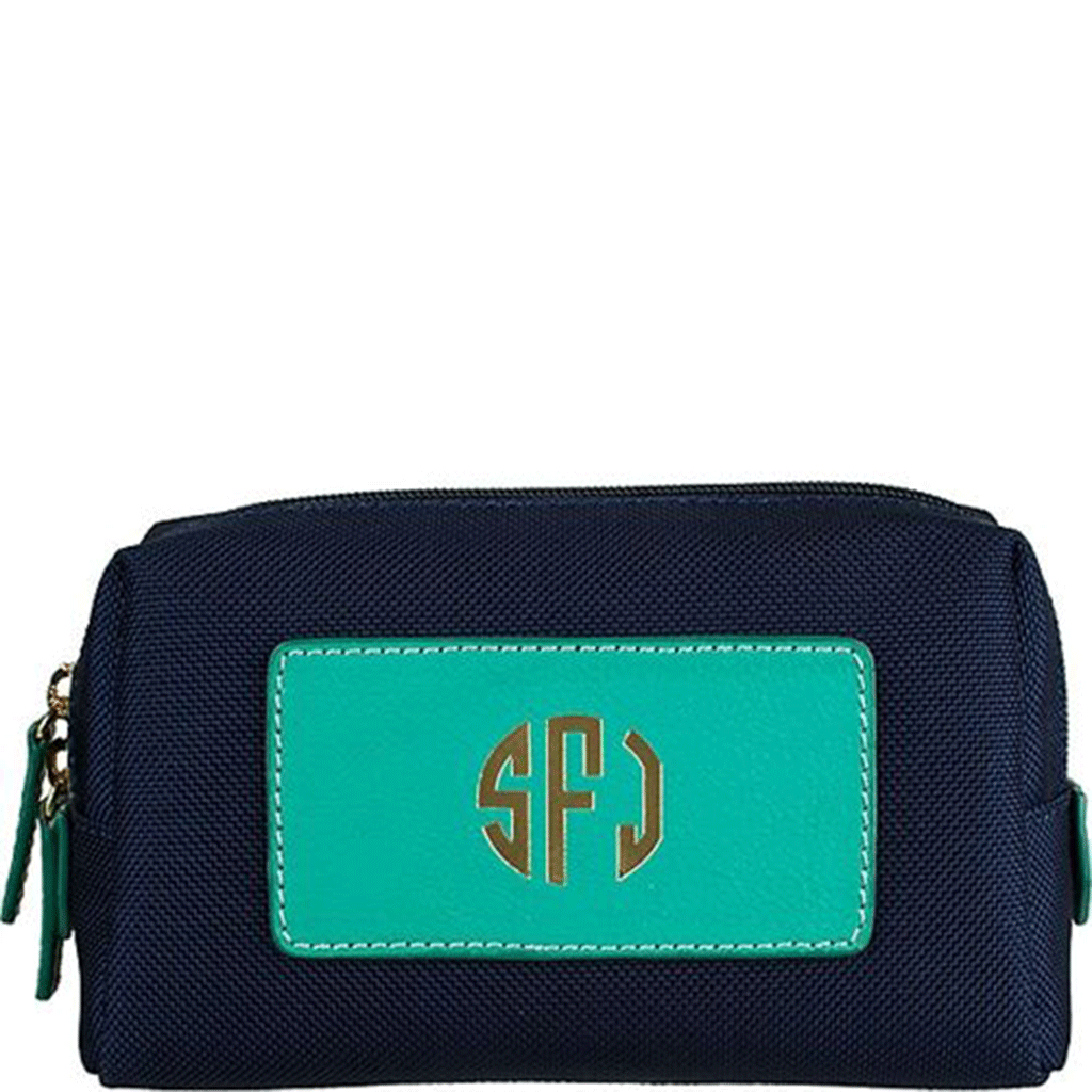 Anna Pouch // Navy and Seafoam