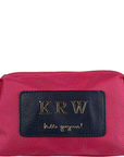 Anna Pouch // Hot Pink and Navy