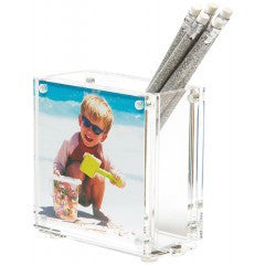 NEW COLOR - PHOTO PEN HOLDER - CLEAR (DOUBLE-SIDED)
