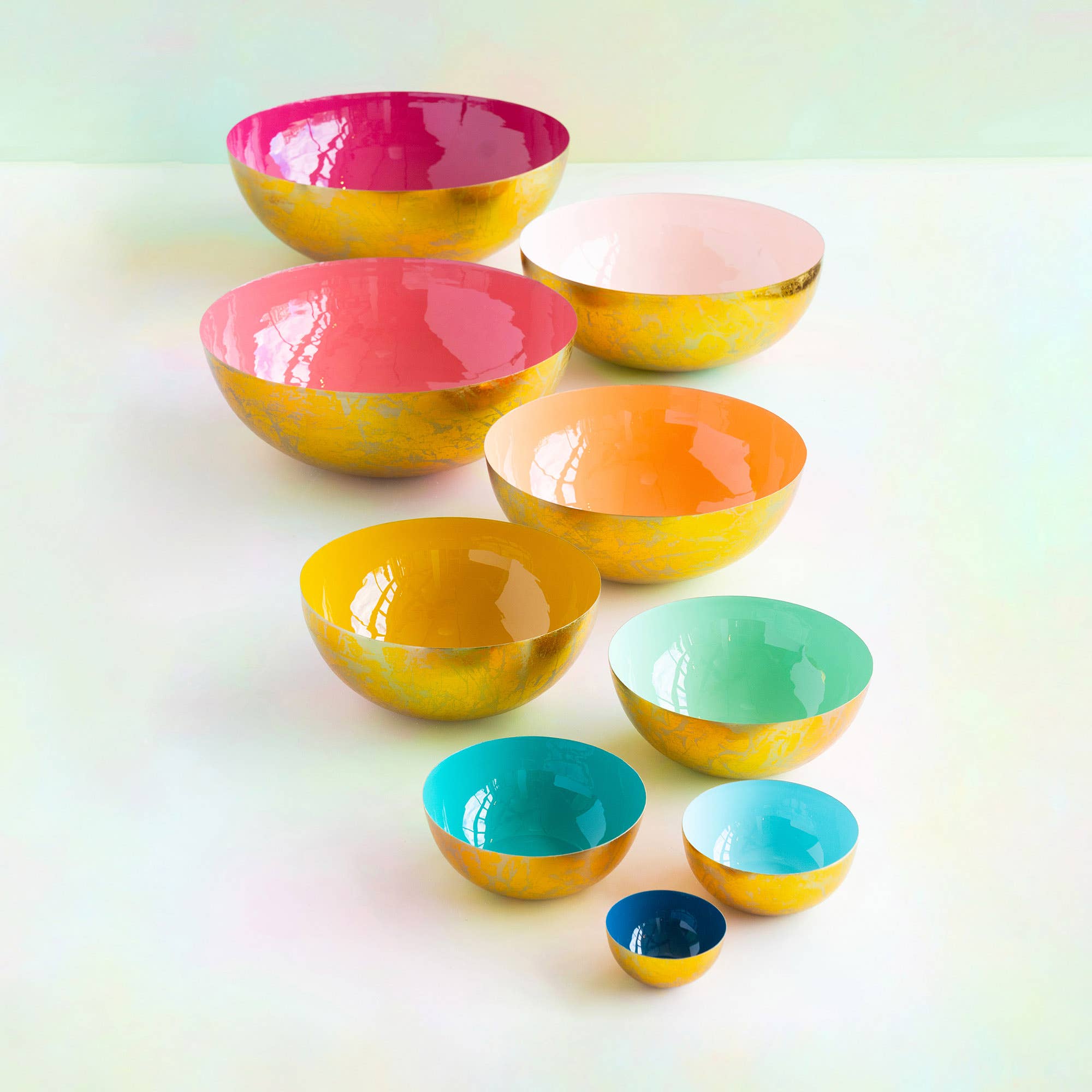 Rainbow Nested Bowl, Set of 9