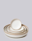 Ivory Glossy Porcelain Nesting Hermit Bowls