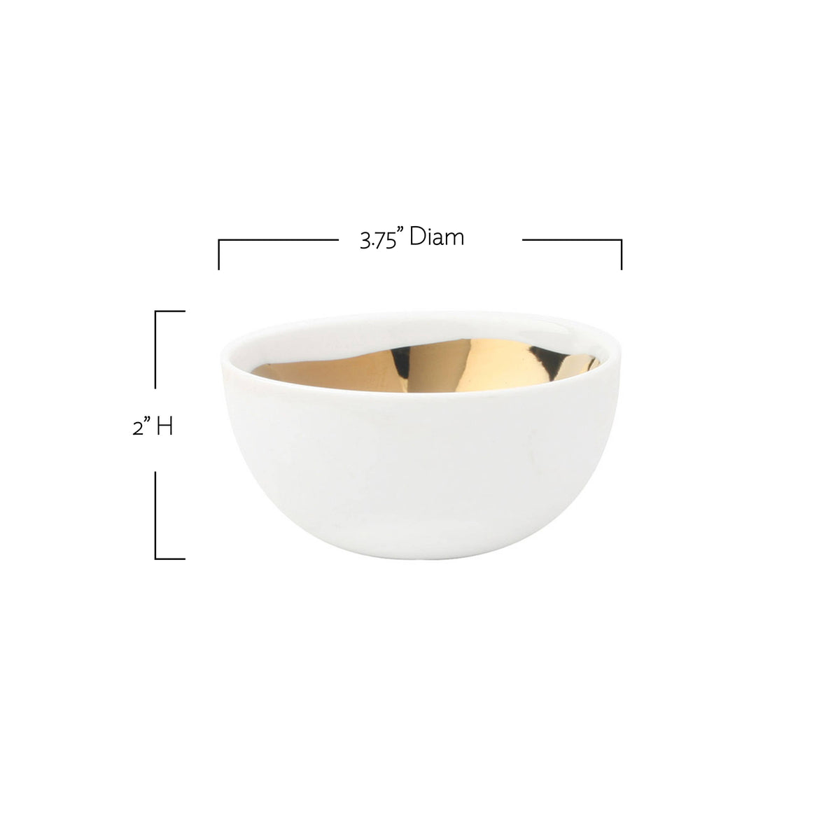 Dauville Large Gold Bowl