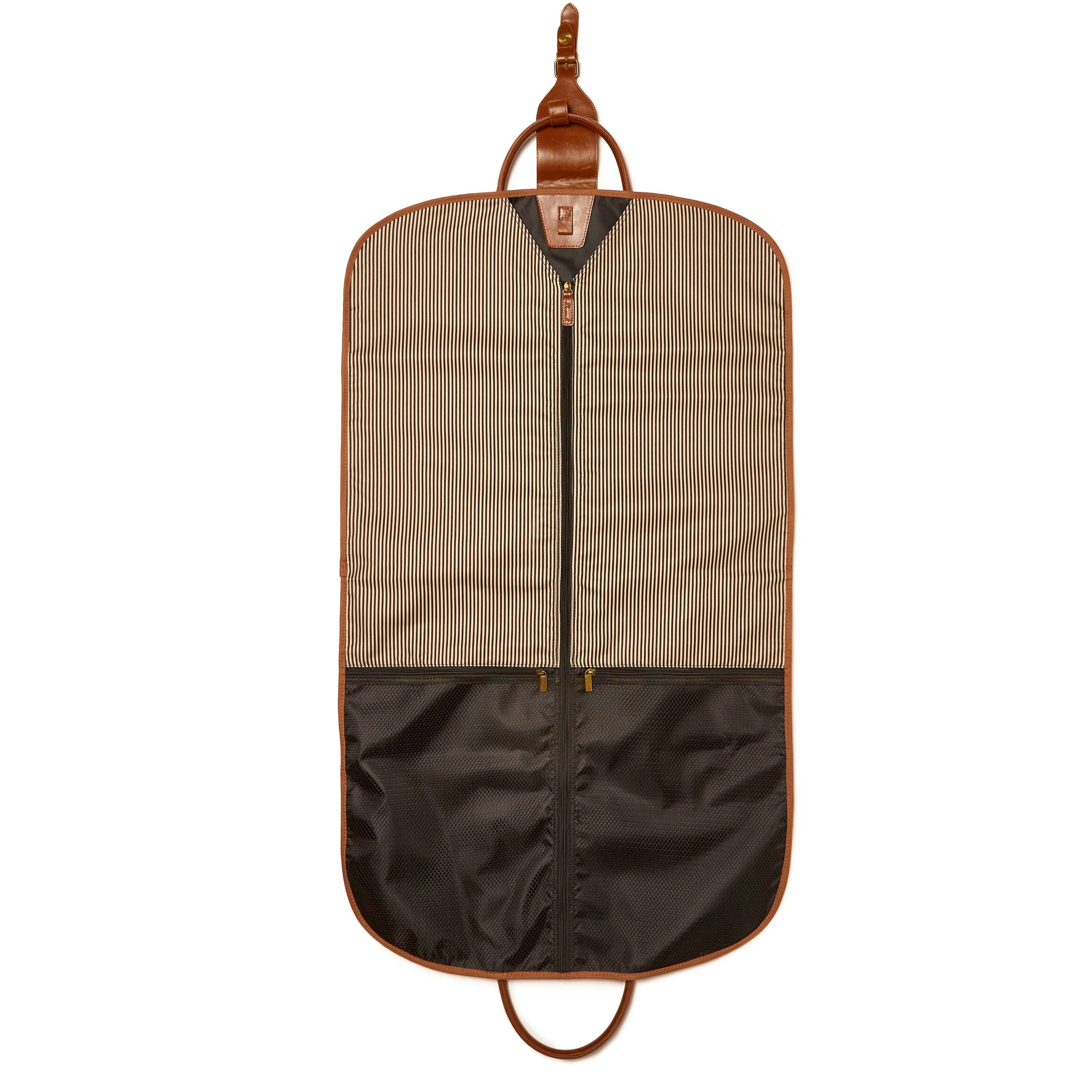 The Oxford Garment Bag: Chocolate Brown-3323