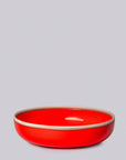 Coral Red Glossy Porcelain Hermit Bowl
