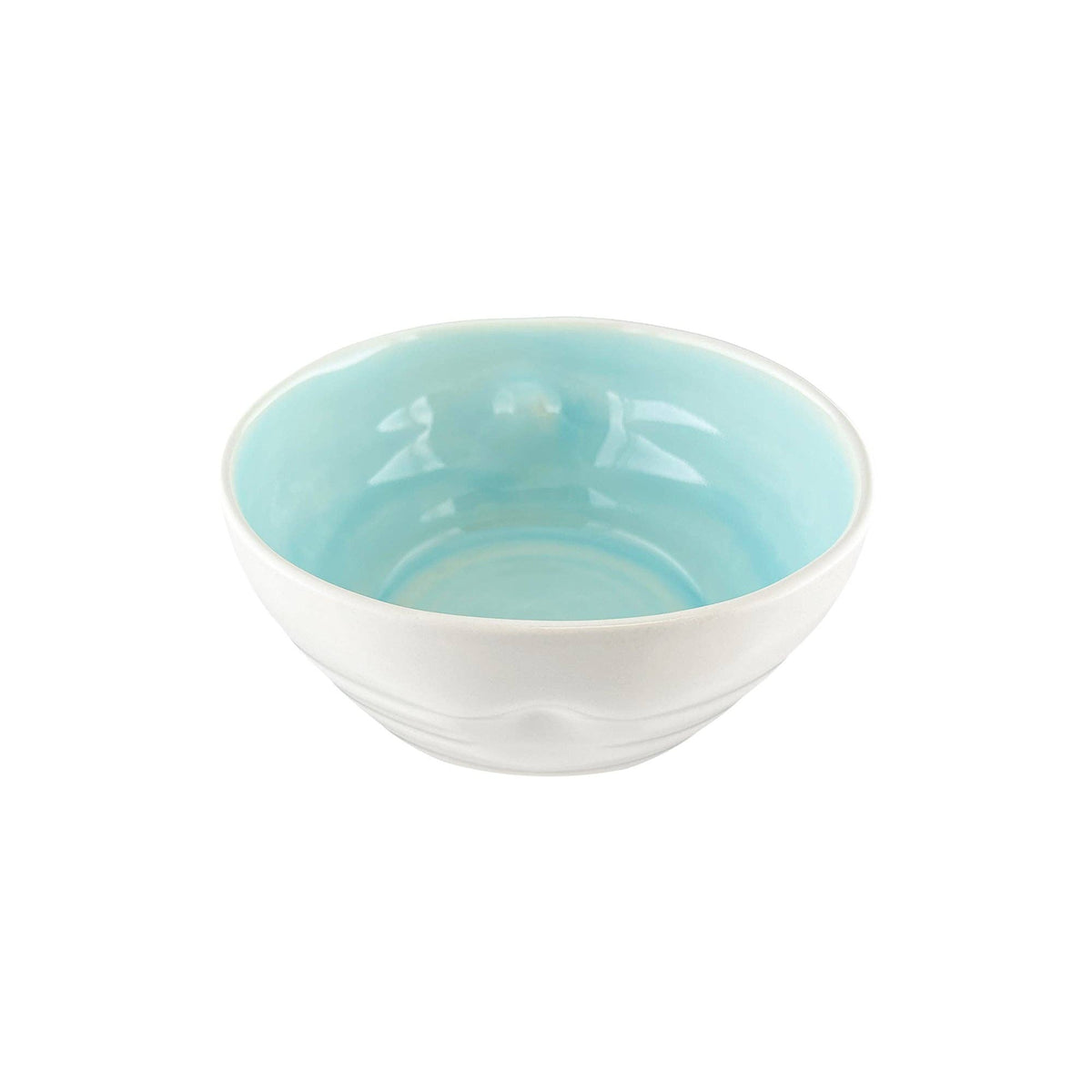 Pinch Aqua Stoneware Cereal Bowls, Set of 4