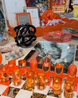 Tiger Seeing Double Orange Acrylic Candy Catchall Dish