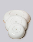 Ivory Glossy Porcelain Nesting Hermit Bowls