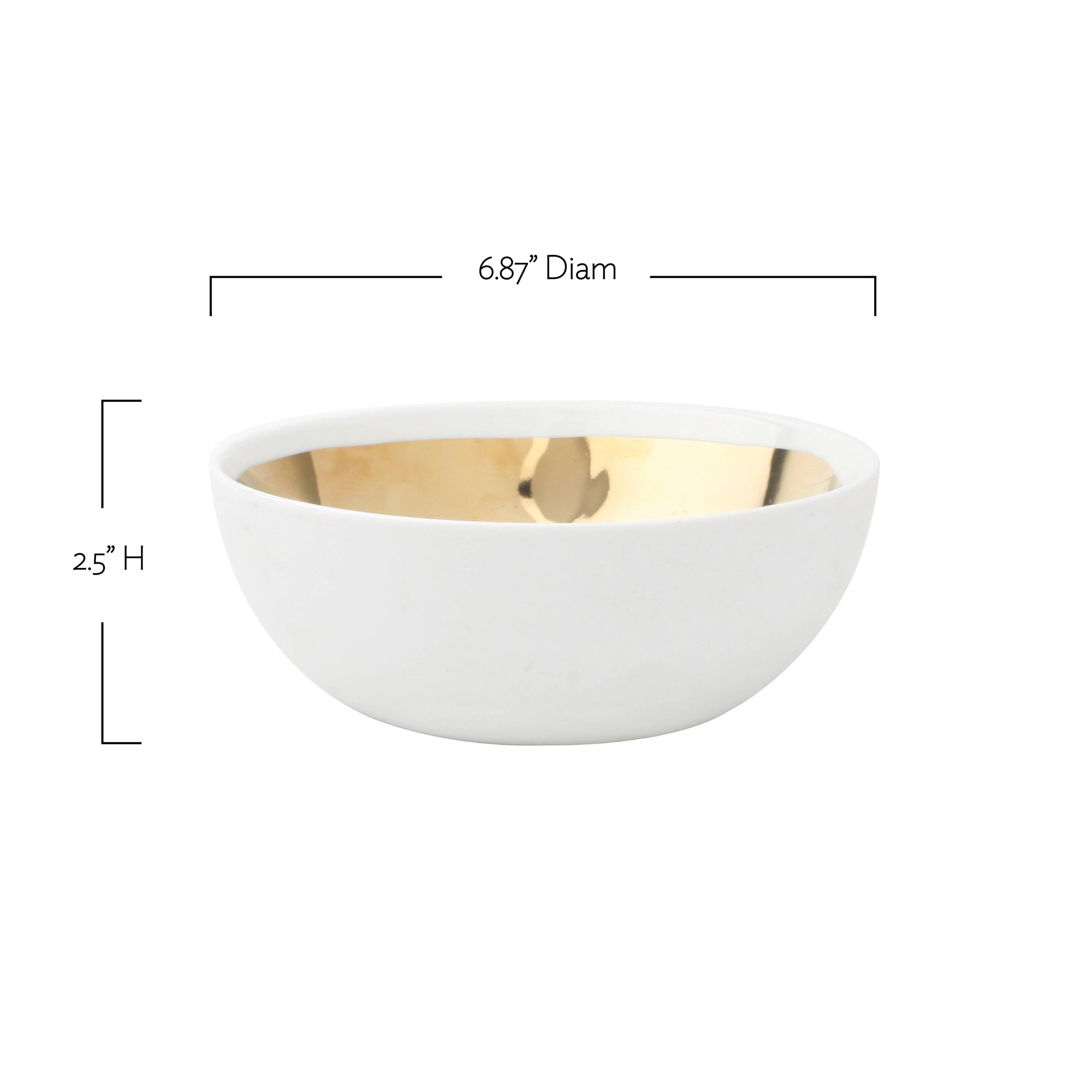 Dauville Extra Large Gold Bowl