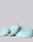 Celadon Glossy Porcelain Nesting Hermit Bowls