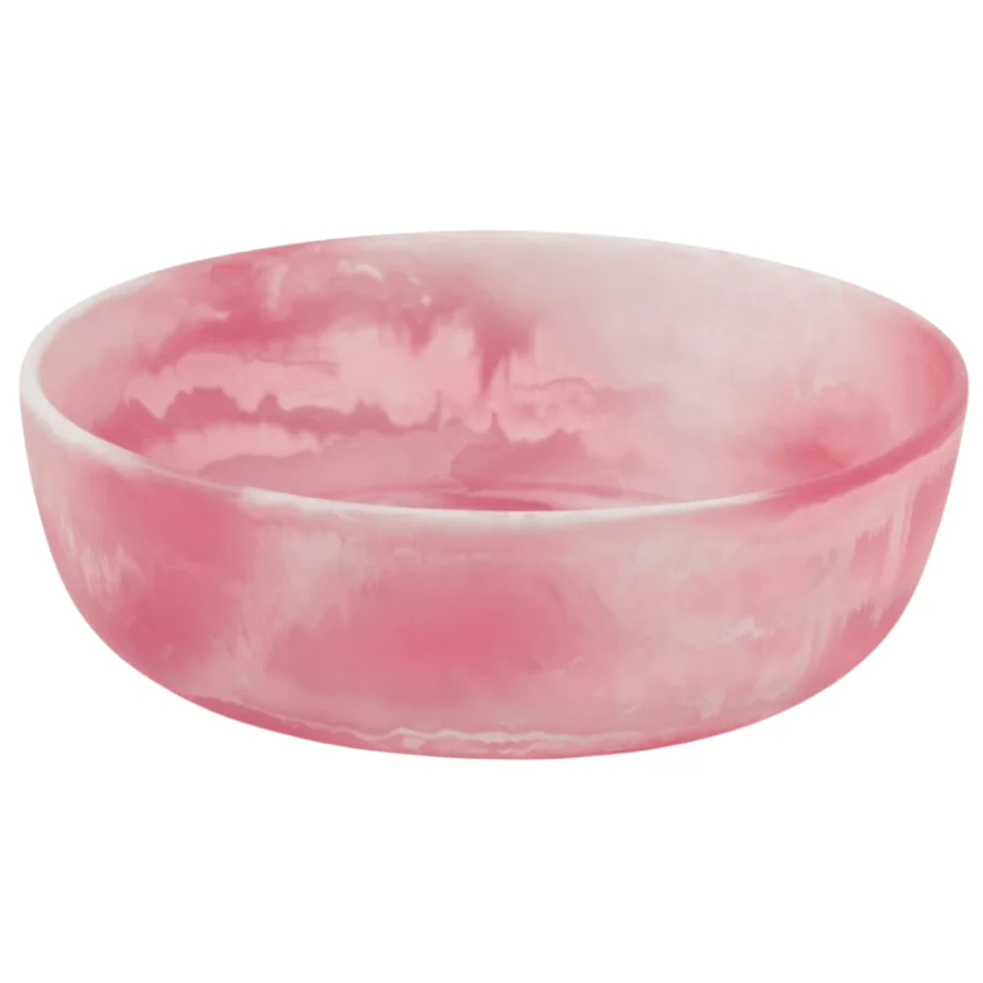 HUGO MEDIUM SERVING BOWL - Pink Swirl