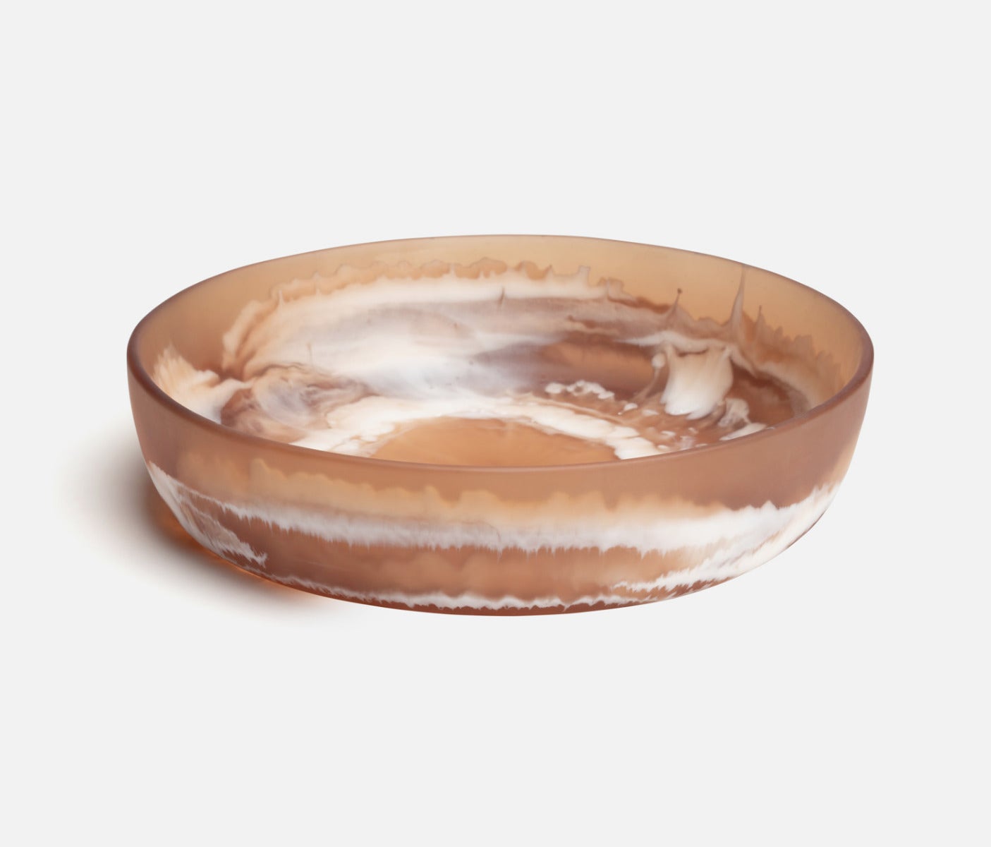 HUGO LARGE SERVING BOWL - Amber Swirl