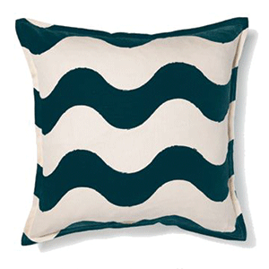 Navy Wave Pillow