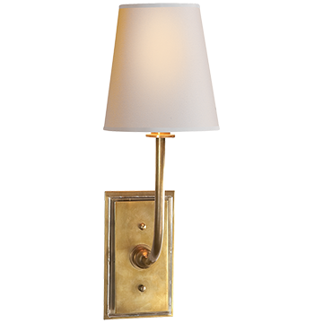 Hulton Sconce in Hand-Rubbed Antique Brass
