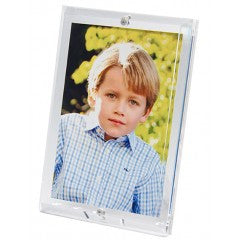 CLEAR BEVELED ACRYLIC FRAME FOR 4 X 6 PHOTO