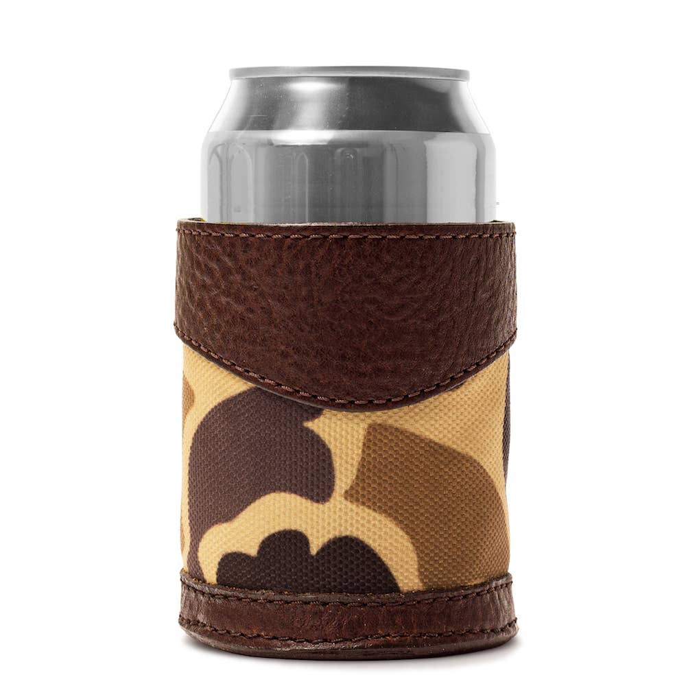 Campaign Leather Can Koozie