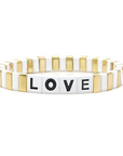 LOVE Tile Enamel Bracelet